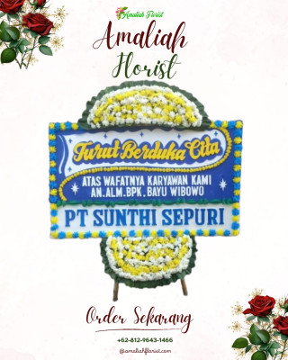 Papan Bunga Duka di Medan Barat