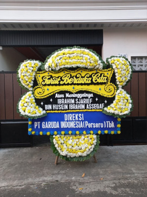 Papan Bunga Duka di Medan Barat